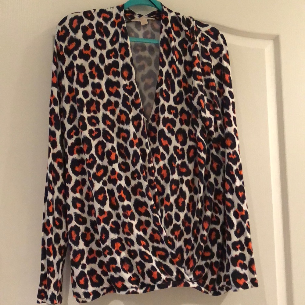 Michael Kors leopard print blouse